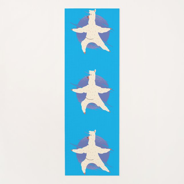 Llama Yoga Yoga Mat (Front)