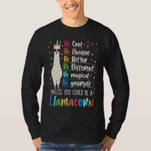 Llamacorn Graphic For Teachers And Students T-Shirt