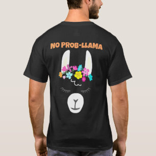 Llamacorn No Prob Llama Unicorn First Day Of Schoo T-Shirt