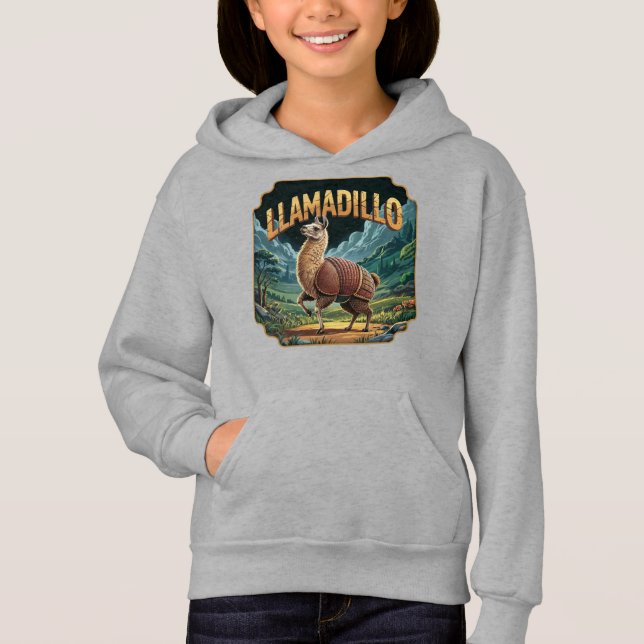 Llamadillo Illustration – Llama Armadillo Funny (Front)