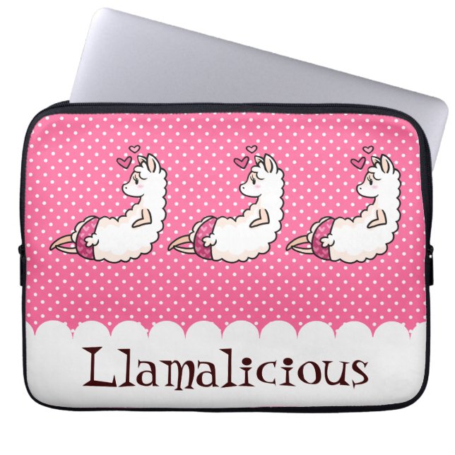 Llamalicious Laptop Sleeve (Front)