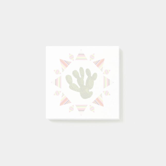 Llamarama Collection | Cactus Circle Post-it Notes (Front)