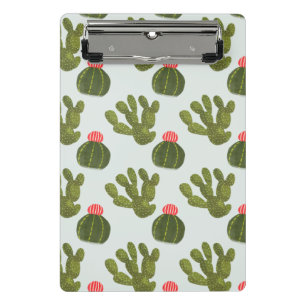 Llamarama Collection   Cute Cactus Pattern Mini Clipboard