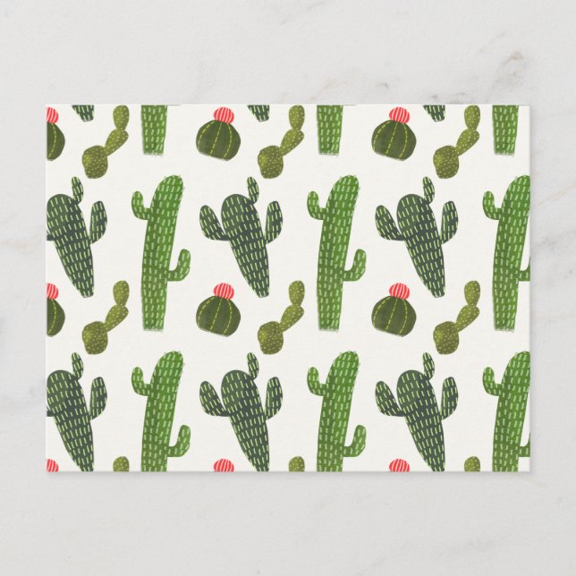 Llamarama Collection | Cute Cactus Postcard (Front)