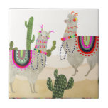 Llamarama Collection | Cute Lllamas Tile<br><div class="desc">Enjoy this fresh creative llama design on a product or wallart piece to enhance and add to the world around you. Artist: Victoria Borges</div>