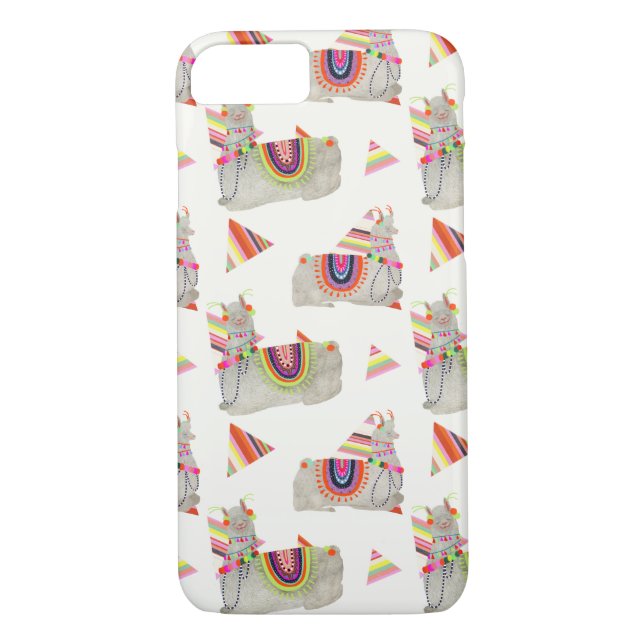 Llamarama Collection Pattern II Case-Mate iPhone Case (Back)