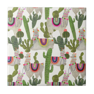Llamarama Collection Pattern Tile