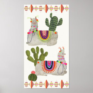 Llamarama Collection   Smiling Llamas Poster