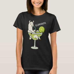 Llamarita Llama in a Margarita Glass T-Shirt
