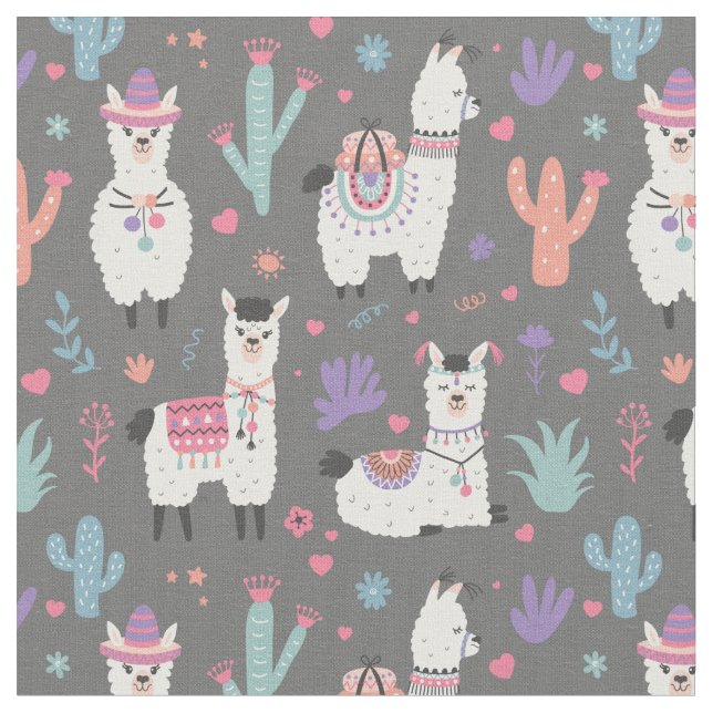 Llamas Fabric (Close Up)