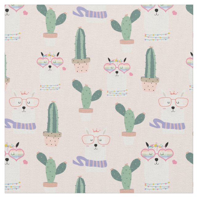 Llamas Fabric (Close Up)