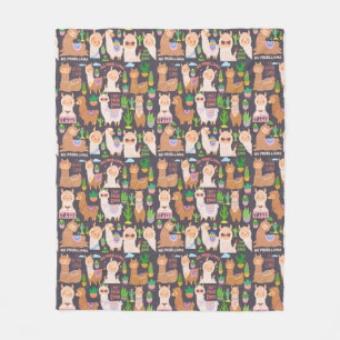 Llamas Fleece Blanket