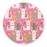 Llamas Rainbows Green Cactus Light Girly Pink Cute