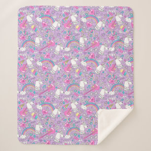 Llamas Sherpa Blanket