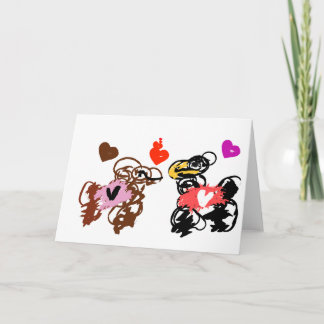 Llamas valentine's day card