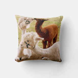 Llamas With Baby Cria Cushion