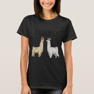 Llamas With Hats Carl  T-Shirt