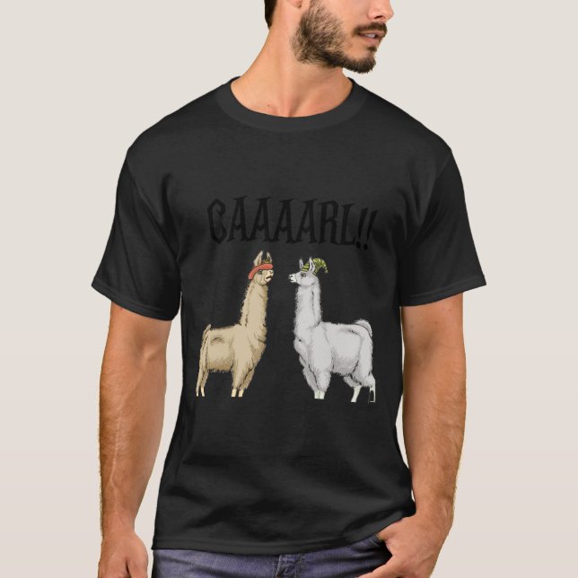 Llamas With Hats Carl  T-Shirt (Front)