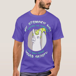 Llamas with Hats My Stomach was Making The Rumblie T-Shirt