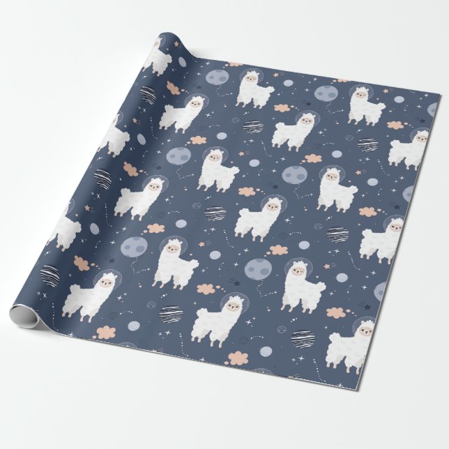 Llamas Wrapping Paper (Unrolled)