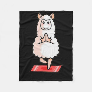 Llamaste Llama Alpaca Yoga Exercise Fitness Gym Wo Fleece Blanket