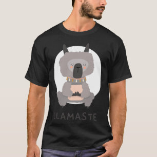 Llamaste Namaste Yoga Llama men women kids T-Shirt