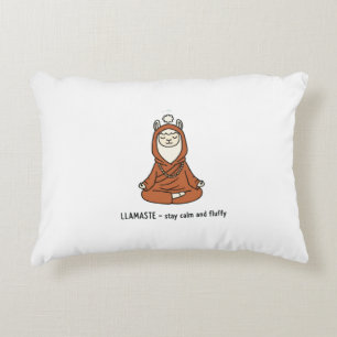 "Llamaste - stay calm and fluffy" Decorative Cushion