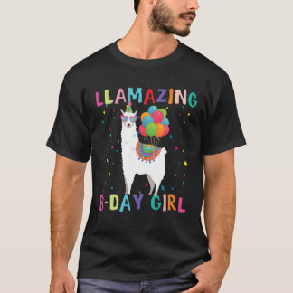Llamazing B-Day Girl Birthday Party Llama T-Shirt