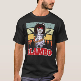 Llambo Military Llama Commando Hilarious Present T-Shirt
