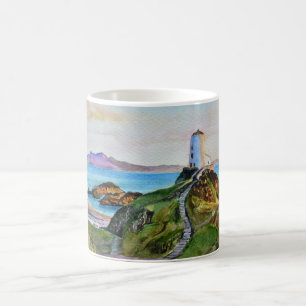'Llanddwyn Island Lighthouse,' Anglesey, Wales Coffee Mug
