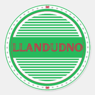 Llandudno City Pride Emblem – Welsh Identity Classic Round Sticker
