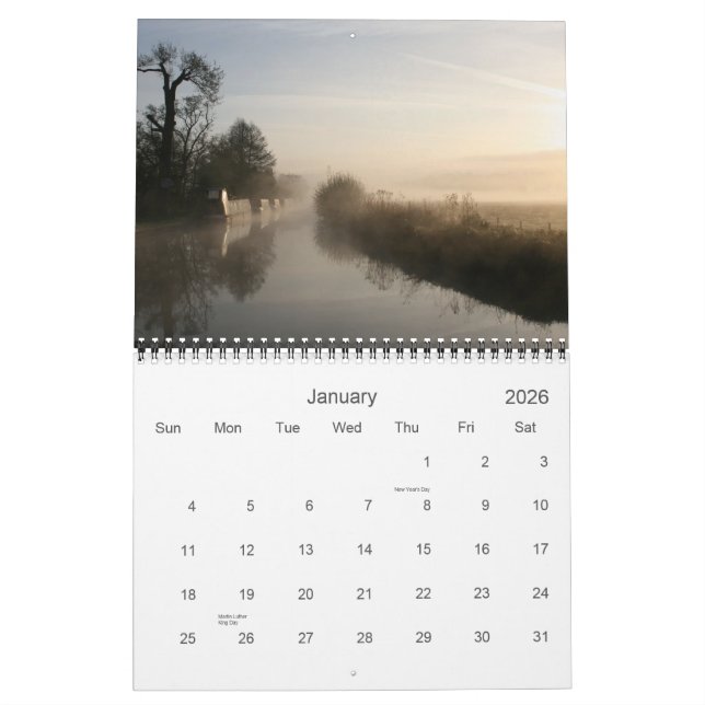 Llangollen Canal Calendar 2012 (Jan 2026)