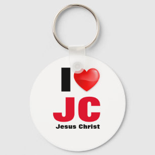 Llaver I love Jesus Christ Key Ring