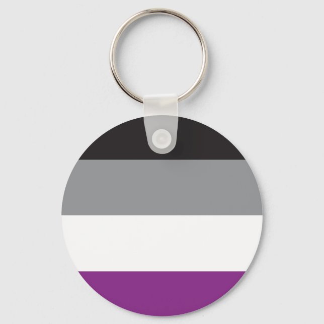 Llavero Bandera Asexual - Love is Love Key Ring (Front)