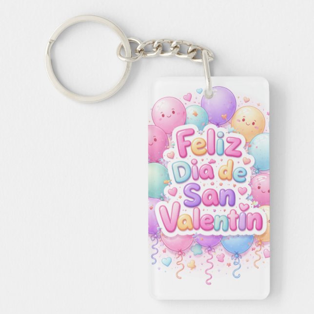 Llavero “Feliz Día de San Valentín” – Detalle Romá Key Ring (Front)