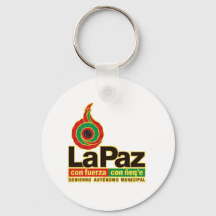 Llavero La Paz con fuerza con ñeqe Key Ring