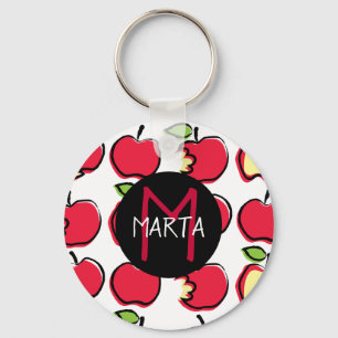 Llavero Manzanas - Tutti Frutti - ¡Con tu nombre! Key Ring