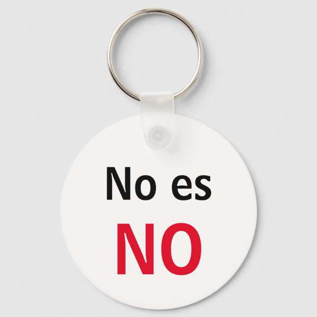 LLavero No es NO Key Ring (Front)