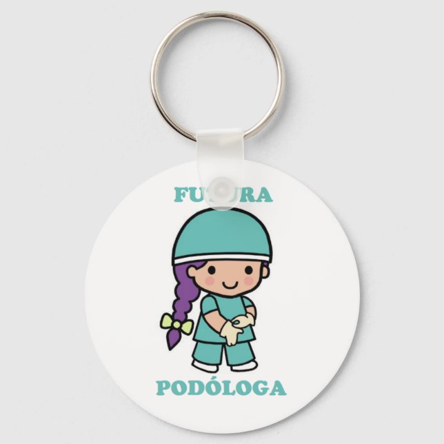 Llavero of a future podologa key ring (Front)
