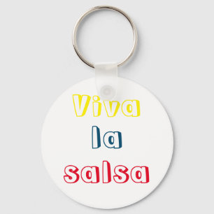 Llavero viva la salsa key ring