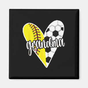 Ller Grandma Proud Softll Soccer Player Grandma Magnet