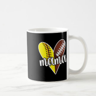 Ller Mama Proud Softll Footll Player Ll Mom  Coffee Mug