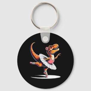 Llerina T-rex Dancing  Key Ring
