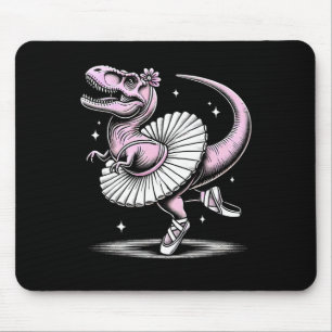 Llet Dancing T-rex In Tutu And Slippers  Mouse Pad
