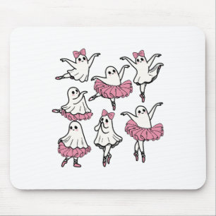 Llet Ghost Dancer Cute Boo Dancing Halloween Mouse Pad