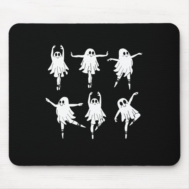 Llet Ghost Dancer Spooky Dance Teacher Halloween C Mouse Pad (Front)