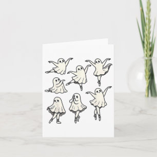 Llet Ghost Llet Dancer Spooky Dance Teacher Hallow Card