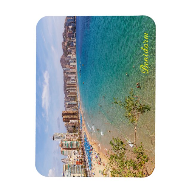 Llevant Beach, Benidorm, Costa Blanca, Spain Magnet (Vertical)