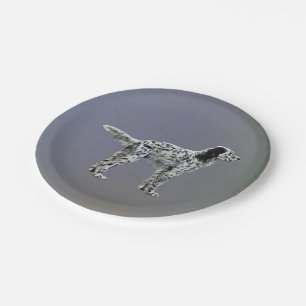 LLewellin Setter Paper Plate