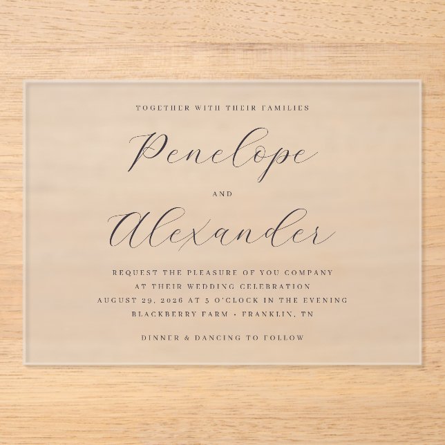 ___LLMGEN___ 16 ACRYLIC INVITATIONS (Front)